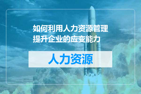 如何利用人力资源管理提升企业的应变能力
