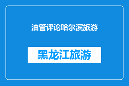 油管评论哈尔滨旅游(哈尔滨旅游体验：你准备好探索这座冰雪之城了吗？)