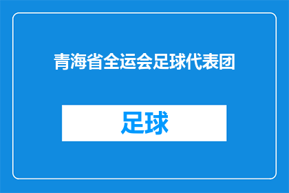 青海省全运会足球代表团(青海省全运会足球代表团是否已准备好迎接挑战？)