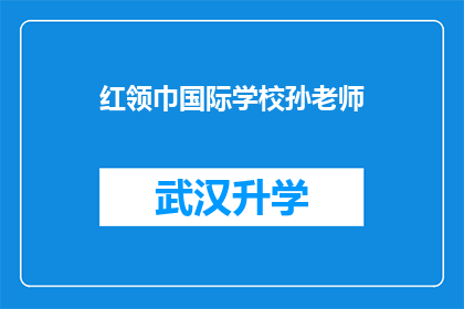 红领巾国际学校孙老师(红领巾国际学校孙老师：您是如何在教学中融入创新思维的？)