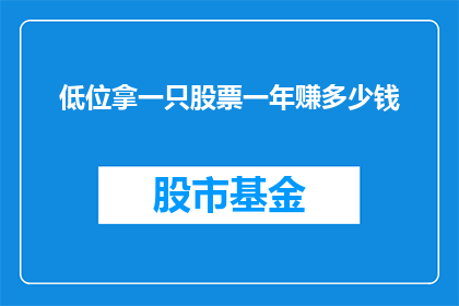 低位拿一只股票一年赚多少钱(一年能从低位股票中赚取多少利润？)